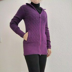 Eddie Bauer Zip front cardigan